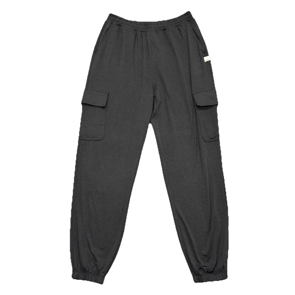 Vuori Boyfriend Cargo Jogger Womens Small Black Heather Dreamknit Sweatpants - Picture 1 of 12